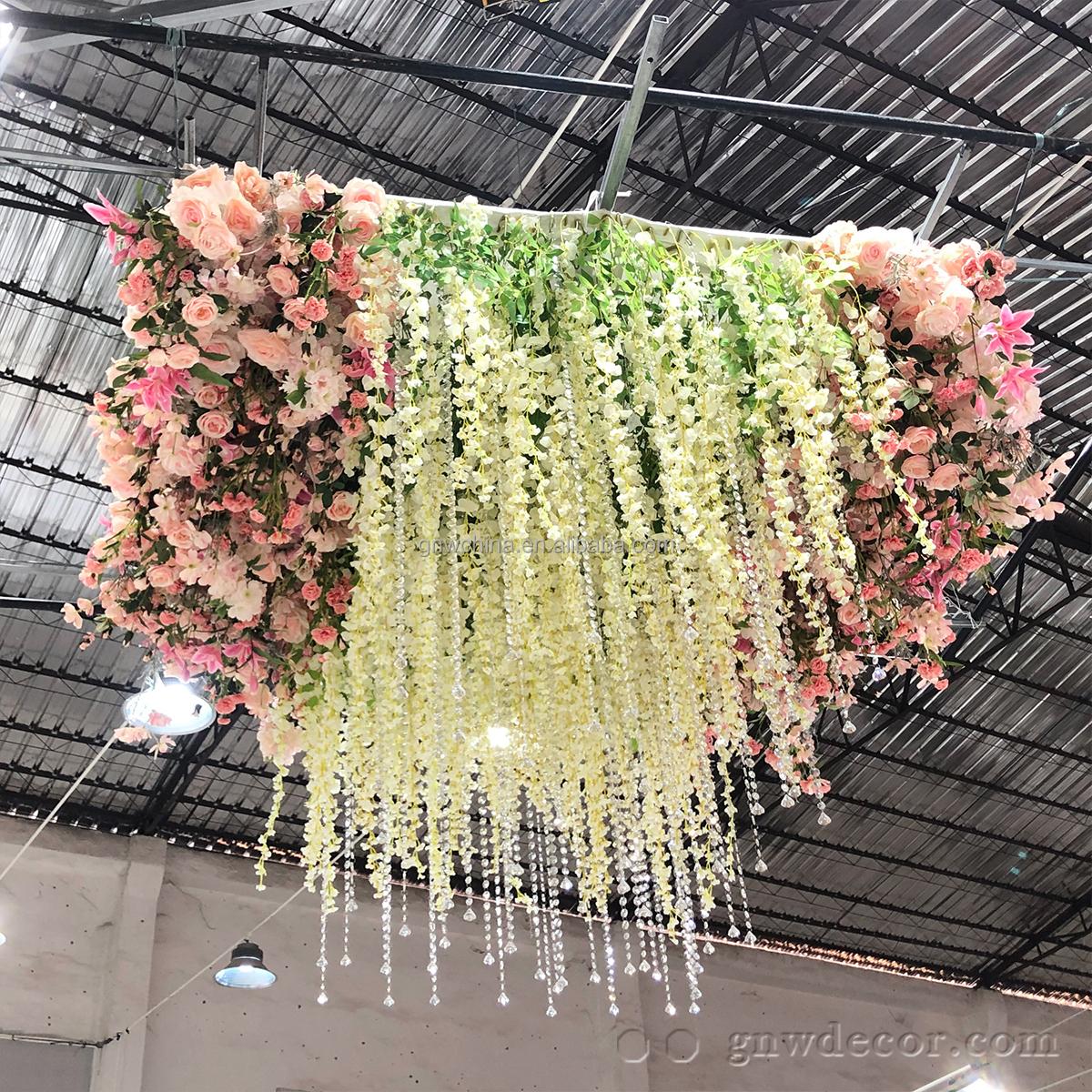 Floral wall backdrop for celebration