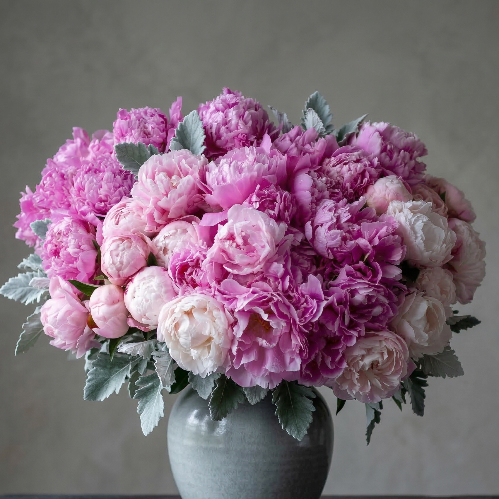 Preserved floral keepsake arrangement in neutral tones