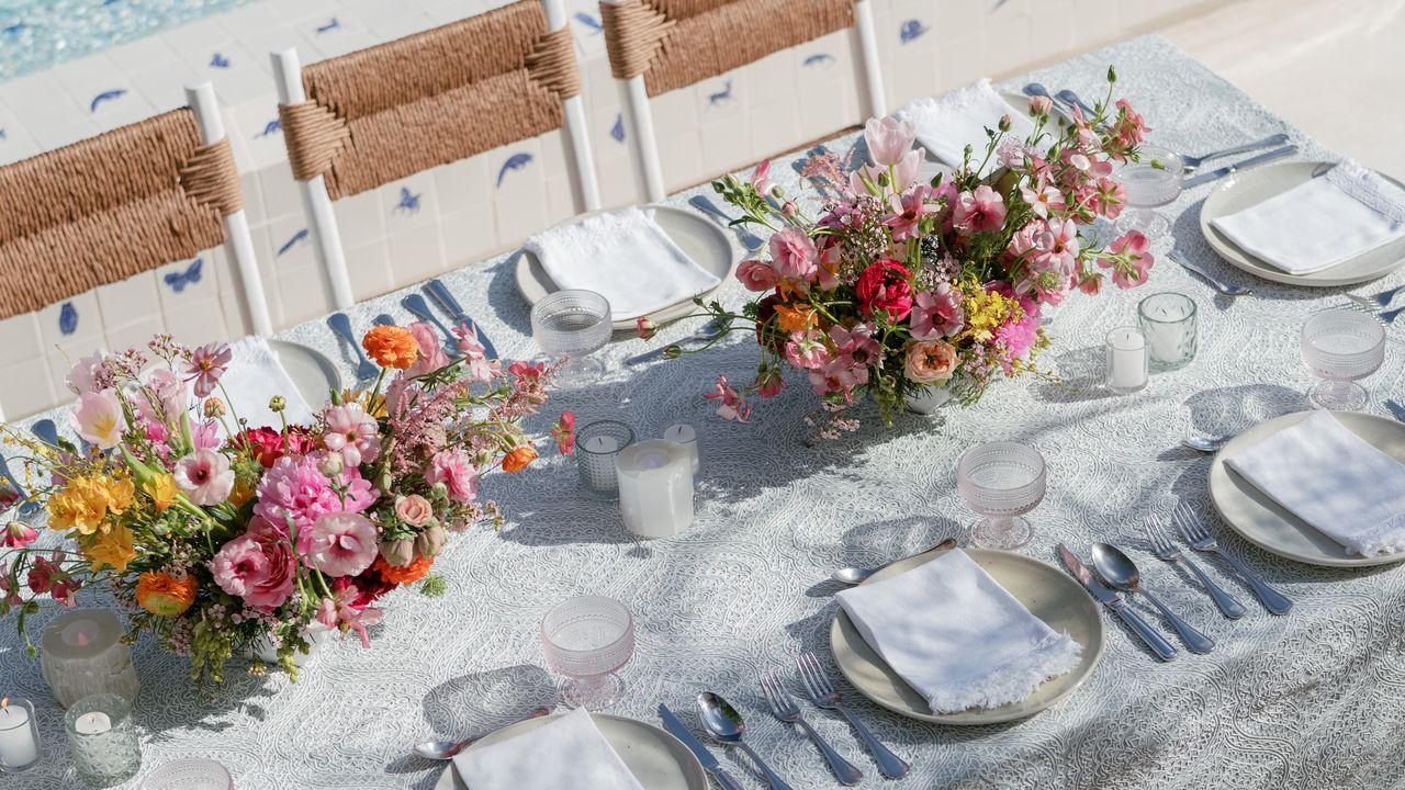 Editorial wedding reception decor